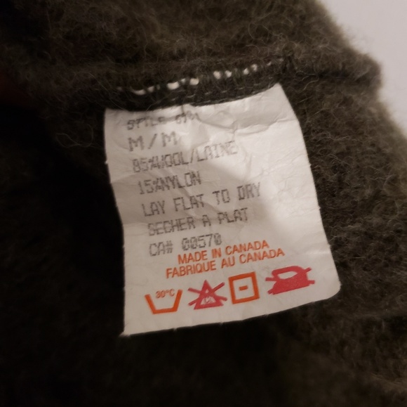 LONDON FOG Dark Green Wool Sweater - Picture 6 of 6